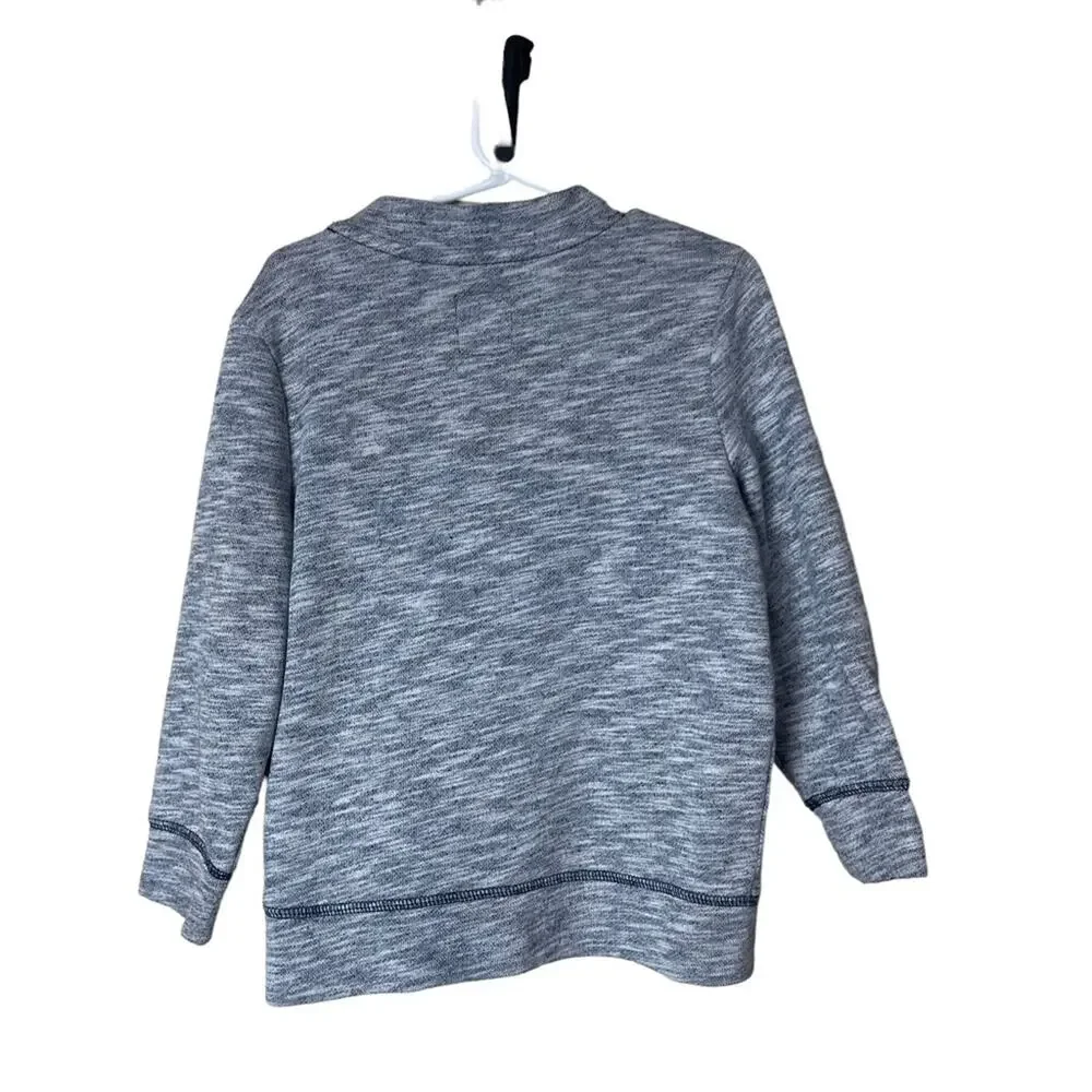 Old Navy Spacedye Button Front Long Sleeve Cardigan Blue White Size 4T